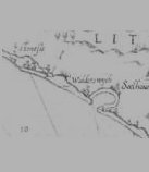 Dutch Coastal chart c. 1589 Dutch Coastal chart c. 1589