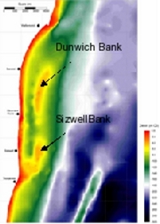 Figure 3: Offshore batymetry