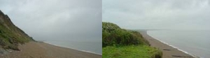 Figure 2: Dunwich cliffs and beach looking north towards Southwold. Recent attempts at erosion protection can be seen on the beach. Figure 2: Dunwich cliffs and beach looking north towards Southwold. Recent attempts at erosion protection can be seen on the beach.